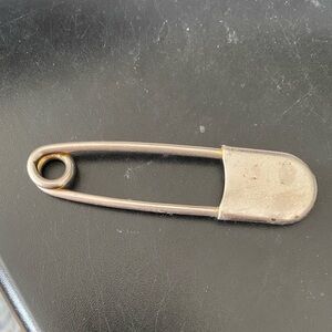 Large Silver Safety Pin for Military Laundry